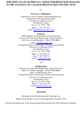 Cover page: The Effects of Gender on Commuter Behavior Changes in the Context of a Major Freeway Construction