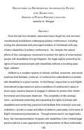 Cover page: Reflections of Representing Incarcerated People with Disabilities: Ableism in Prison Reform Litigation