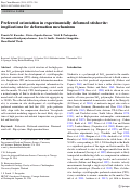 Cover page: Preferred orientation in experimentally deformed stishovite: implications for deformation mechanisms