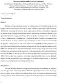 Cover page: Theoretical Minimum Thermal Load in Buildings