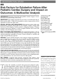 Cover page: Risk Factors for Extubation Failure After Pediatric Cardiac Surgery and Impact on Outcomes: A Multicenter Analysis.