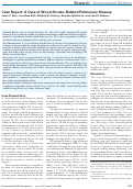 Cover page: Case report: a case of wood-smoke-related pulmonary disease.