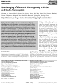 Cover page: Nanoimaging of Electronic Heterogeneity in Bi2Se3 and Sb2Te3 Nanocrystals