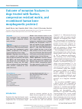 Cover page: Outcome of nonunion fractures in dogs treated with fixation, compression resistant matrix, and recombinant human bone morphogenetic protein-2