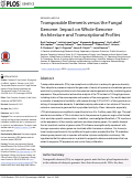 Cover page: Transposable Elements versus the Fungal Genome: Impact on Whole-Genome Architecture and Transcriptional Profiles