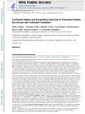 Cover page: Surfactant status and respiratory outcome in premature infants receiving late surfactant treatment