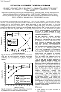 Cover page: Extraction systems for the study of dubnium