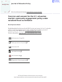 Cover page: Coercion and consent for the U.S. education market: community engagement policy under racialized fiscal surveillance