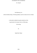 Cover page: The Balancing Act: A Mixed-Method Study of Working Mothers and the Gendered Labor at Home