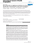 Cover page: Direct observation of neighborhood attributes in an urban area of the US south: characterizing the social context of pregnancy