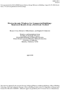 Cover page: Electrochromic windows for commercial buildings: Monitored results from 
a full-scale testbed