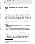 Cover page: Efavirenz Pharmacokinetics during Pregnancy and Infant Washout