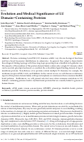 Cover page: Evolution and Medical Significance of LU Domain−Containing Proteins