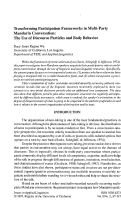 Cover page: Transforming Participation Frameworks in Multi-Party Mandarin Conversation: The Use of Discourse Particles and Body Behavior