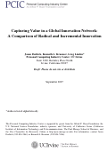 Cover page of Capturing Value in a Global Innovation Network: A Comparison of Radical and Incremental Innovation