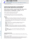 Cover page: Problem-Solving Therapy Reduces Suicidal Ideation In Depressed Older Adults with Executive Dysfunction