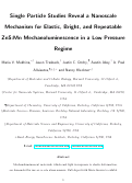 Cover page: Single-Particle Studies Reveal a Nanoscale Mechanism for Elastic, Bright, and Repeatable ZnS:Mn Mechanoluminescence in a Low-Pressure Regime