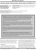 Cover page: Homeless Shelter Characteristics and Prevalence of SARS-CoV-2