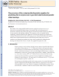 Cover page: The accuracy of the compressible Reynolds equation for predicting the local pressure in gas-lubricated textured parallel slider bearings