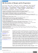 Cover page: IMI Prevention of Myopia and Its Progression.