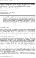 Cover page: Bridging Language and History in an Advanced Italian Classroom: Perspectives on Medieval Florentine Narratives within their Context