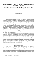 Cover page: Difficulties With Drug Conspiracies in Singapore: Can You Conspire  to Traffic Drugs to Yourself?