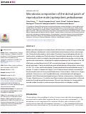 Cover page: Microbiota composition of the dorsal patch of reproductive male Leptonycteris yerbabuenae