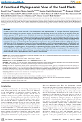 Cover page: A Functional Phylogenomic View of the Seed Plants