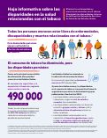 Cover page of Hoja informativa sobre las disparidades en la salud relacionadas con el tabaco