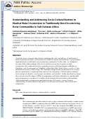 Cover page: Understanding and addressing socio-cultural barriers to medical male circumcision in traditionally non-circumcising rural communities in sub-Saharan Africa