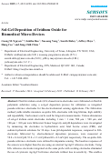 Cover page: Sol-Gel Deposition of Iridium Oxide for Biomedical Micro-Devices