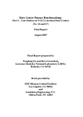 Cover page: Data Center Energy Benchmarking Part 1 - Case Studies on Two Co-location Data Centers (No. 
16 and 17)