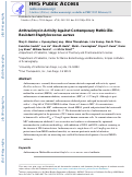 Cover page: Anthracimycin activity against contemporary methicillin-resistant Staphylococcus aureus