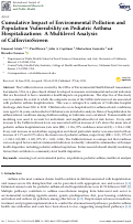 Cover page: Cumulative Impact of Environmental Pollution and Population Vulnerability on Pediatric Asthma Hospitalizations: A Multilevel Analysis of CalEnviroScreen.