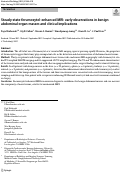 Cover page: Steady-state ferumoxytol-enhanced MRI: early observations in benign abdominal organ masses and clinical implications