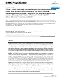 Cover page: Efficacy of two once-daily methylphenidate formulations compared across dose levels at different times of the day: Preliminary indications from a secondary analysis of the COMACS study data