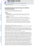 Cover page: A Randomized Trial of Long-Term Oxygen for COPD with Moderate Desaturation