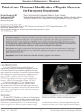 Cover page: Point-of-care Ultrasound Identification of Hepatic Abscess in the Emergency Department