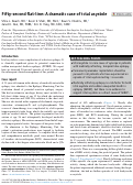 Cover page: Fifty-second flat-line: A dramatic case of ictal asystole.