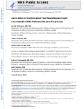 Cover page: Association of Cerebrospinal Fluid Neurofilament Light Concentration With Alzheimer Disease Progression