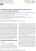 Cover page: The PERSIANN family of global satellite precipitation data: a review and evaluation of products