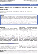 Cover page: Predicting flows through microfluidic circuits with fluid walls.