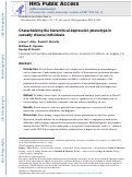 Cover page: Characterizing the hierarchical depression phenotype in sexually diverse individuals.