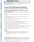 Cover page: Proteomic Profiles of Neurodegeneration Among Mexican Americans and Non-Hispanic Whites in the HABS-HD Study.