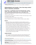 Cover page: Methamphetamine and Cannabis: A Tale of Two Drugs and their Effects on HIV, Brain, and Behavior