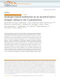 Cover page: Hydrogen-based metabolism as an ancestral trait in lineages sibling to the Cyanobacteria