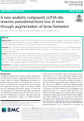 Cover page: A new anabolic compound, LLP2A-Ale, reserves periodontal bone loss in mice through augmentation of bone formation