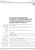 Cover page: Corrigendum: Pathogenetic, Prognostic, and Therapeutic Role of Fatty Acid Synthase in Human Hepatocellular Carcinoma