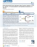 Cover page: Electrochemically Driven Hydrogen Atom Transfer Catalysis: A Tool for C(sp<sup>3</sup>)/Si-H Functionalization and Hydrofunctionalization of Alkenes.