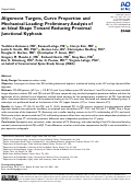 Cover page: Alignment Targets, Curve Proportion and Mechanical Loading: Preliminary Analysis of an Ideal Shape Toward Reducing Proximal Junctional Kyphosis.